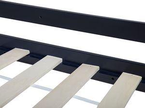 Beliani Łóżko piętrowe drewniane 90 x 200 cm niebieskie REVIN 7