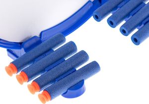 KIK Wyrzutnia karabin maszynowy NERF 8 strzałek tarcza 3