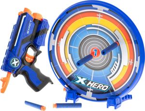 KIK Wyrzutnia karabin maszynowy NERF 8 strzałek tarcza 6