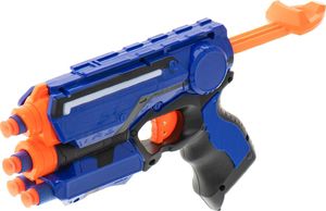 KIK Wyrzutnia karabin maszynowy NERF 8 strzałek tarcza 7