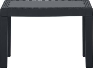 vidaXL Zestaw wypoczynkowy do ogrodu poduszki plastik szary 5