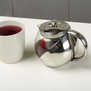 NAVA Dzbanek imbryk z sitkiem do zaparzania ZAPARZACZ szklany do herbaty ziół 0,5L 11