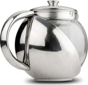 NAVA Dzbanek imbryk z sitkiem do zaparzania ZAPARZACZ szklany do herbaty ziół 0,5L 3