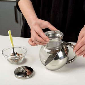 NAVA Dzbanek imbryk z sitkiem do zaparzania ZAPARZACZ szklany do herbaty ziół 0,5L 7