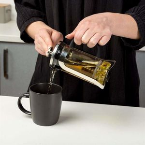 NAVA Zaparzacz imbryk DZBANEK szklany z tłokiem do zaparzania kawy herbaty ziół 0,6L 11