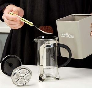 NAVA Zaparzacz imbryk DZBANEK szklany z tłokiem do zaparzania kawy herbaty ziół 0,6L 6