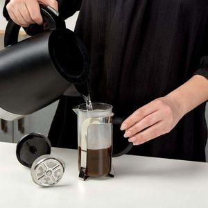 NAVA Zaparzacz imbryk DZBANEK szklany z tłokiem do zaparzania kawy herbaty ziół 0,6L 7