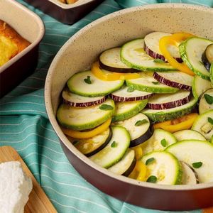 NAVA Tortownica forma blacha okrągła ceramiczna granitowa TERRESTRIAL do pieczenia ciasta biszkoptu tortu pizzy 36 cm 3