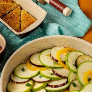 NAVA Tortownica forma blacha okrągła ceramiczna granitowa TERRESTRIAL do pieczenia ciasta biszkoptu tortu pizzy 36 cm 7