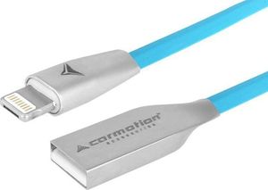 Kabel USB Carmotion USB-A - Lightning 1.2 m Niebieski 1