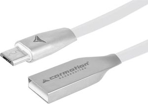 Kabel USB Carmotion USB-A - microUSB 1.2 m Biały 1