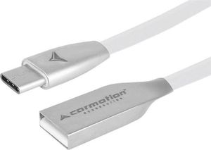 Kabel USB Carmotion USB-A - USB-C 1.2 m Biały 1