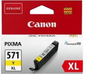 Tusz Canon CLI-571XL tusz, kolor żółty, z zabezpieczeniem 0334C004 1