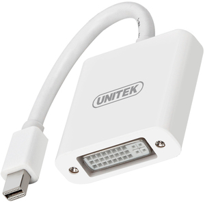 Adapter AV Unitek DisplayPort Mini - DVI-I biały (Y-6326WH) 1