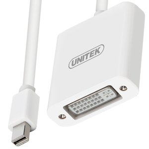Adapter AV Unitek DisplayPort Mini - DVI-I biały (Y-6326WH) 3