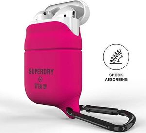 Superdry Etui ochronne Waterproof do AirPods 1/2 różowe 3