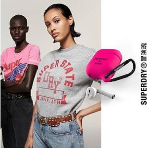 Superdry Etui ochronne Waterproof do AirPods 1/2 różowe 7