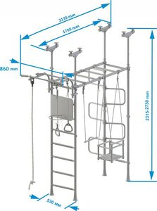 Małpiszon Drabinka gimnastyczna Pegas 2 2