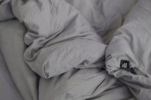 HOP DESIGN Pościel bawełna 220x200 oraz 2x70x80 Ciemny Szary 11