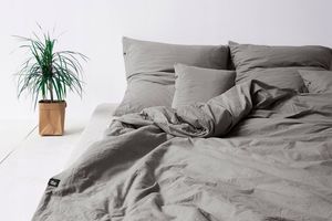 HOP DESIGN Pościel bawełna 220x200 oraz 2x70x80 Ciemny Szary 12