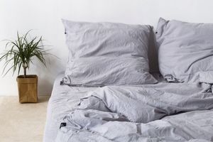 HOP DESIGN Pościel bawełna 220x200 oraz 2x70x80 Jasny Szary 14