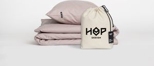 HOP DESIGN Pościel bawełna 180x200 oraz 2x70x80 Brudny Róż 11