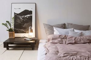 HOP DESIGN Pościel bawełna 180x200 oraz 2x70x80 Brudny Róż 2