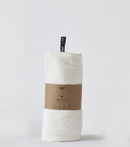 HOP DESIGN Ręcznik bawełniany HOP, biały naturalny 70x140 1