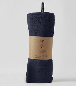 HOP DESIGN Ręcznik bawełniany HOP, Przygaszony Granat 90x150 1