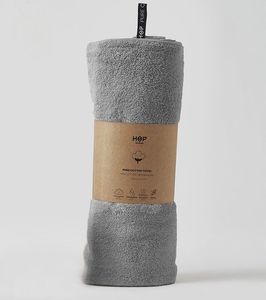 HOP DESIGN Ręcznik bawełniany HOP, jasny szary 90x150 1