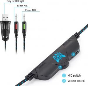 Słuchawki Onikuma K1 Niebieskie 10