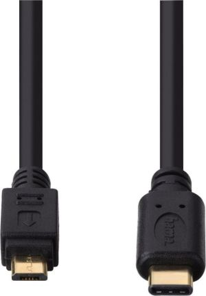 Kabel USB Hama USB-C na microUSB 0.75m Czarny (135713) 3