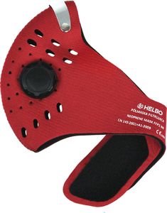 Maska antysmogowa Helbo Półmaska Filtrująca Neoprenowa FFP1 Czerwona roz. L 2