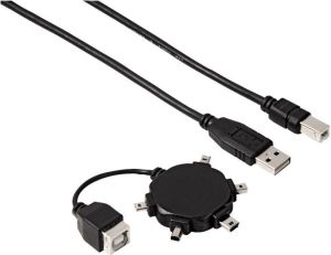 Kabel USB Hama Zestaw Mini USB Czarny (74218) 1