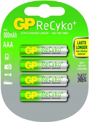 GP Akumulator ReCyko+ AAA / R03 800mAh 4 szt. 1