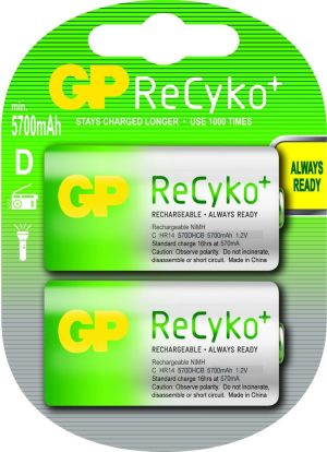GP Akumulator ReCyko+ D / R20 5700mAh 2szt. 1