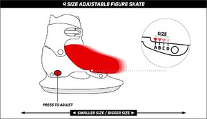 Nijdam Łyżwy regulowane hokejowe dla dzieci Nijdam 38-41 5