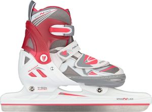 Rolki Nijdam N-Force Two 2w1 z wymienną płozą regulowane białe r. 33-36 4