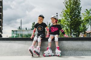 Rolki Nijdam SK8 Star rekreacyjne regulowane białe r. 25-28 7