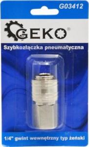 Geko SZYBKOZŁĄCZKA PNEUMATYCZNA TYP ŻEŃSKI 1/4" GWINT WEWNĘTRZNY (BLISTER) (10/100) G03412 GEKO 1