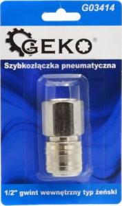 Geko SZYBKOZŁĄCZKA PNEUMATYCZNA TYP ŻEŃSKI 1/2" GWINT WEWNĘTRZNY (BLISTER) (10/100) G03414 GEKO 1