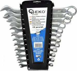 Geko KLUCZE PŁ.-OCZK.SATYNO.6-22MM 12EL.CRV/CLIP (20) G11243 GEKO 1