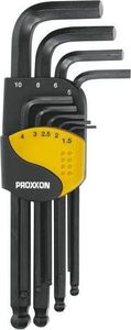 Proxxon ZESTAW KLUCZY IMBUSOWYCH PROXXON DO ŚRUB HX Z UCHWYTEM [9 CZĘŚCI] PR23946 PROXXON 1