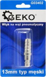 Geko WTYK NA WĄŻ PNEUMATYCZNY 13MM TYP MĘSKI (BLISTER) (10/100) G03402 GEKO 1