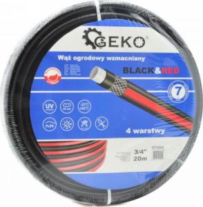 Geko WĄŻ OGRODOWY WZMACNIANY BLACK&RED 3/4" 20M (1) G73695 GEKO 1