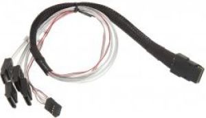 SilverStone SFF 8087 - SATA x4, 0.5m, Biały (SST-CPS03) 2