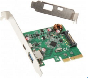 Kontroler InLine PCIe 2.0 x4 - USB 3.2 Gen 2 + USB-C (76660A) 1