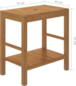 vidaXL 74 cm czarny (3058161) 10