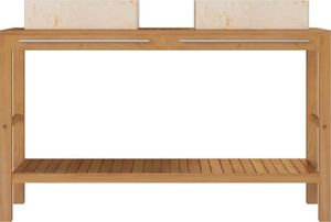 vidaXL 132 cm kremowy (3058167) 2