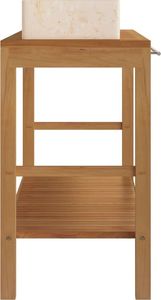 vidaXL 132 cm kremowy (3058167) 3